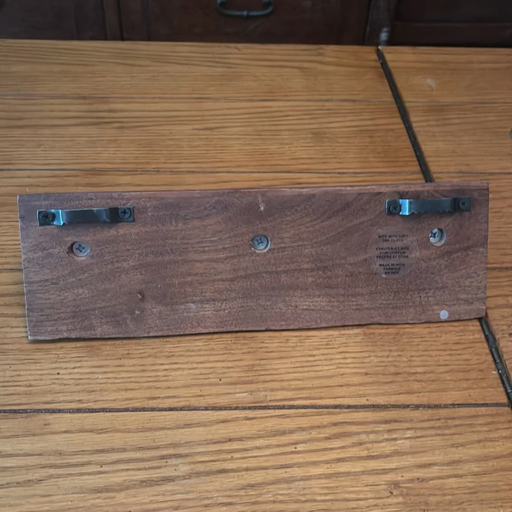 Rustic Black Metal Wall dog  leash, or collar holder